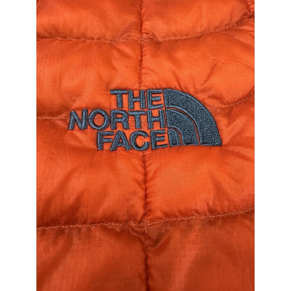 The North Face Puffer Vest Men's Extra Large Orange Thermoball Full Zip - Picture 8 of 13